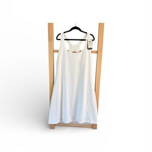Ideology Racerback White Dress with Shorts